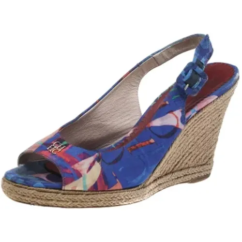 Pre-owned Fabric sandals , female, Sizes: 6 UK - Carolina Herrera Pre-owned - Modalova