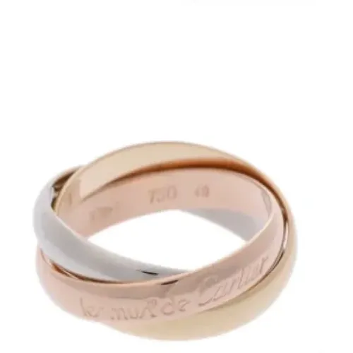 Pre-owned Jewellery, unisex, , Size: ONE SIZE Pre-owned Rose Gold rings - Cartier Vintage - Modalova