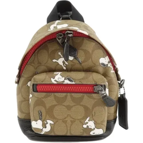 Pre-owned Backpacks, female, , Size: ONE SIZE Pre-owned Canvas backpacks - Coach Pre-owned - Modalova