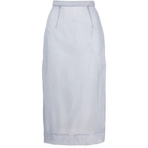 Clear Chiffon Skirt , female, Sizes: 2XS, XS - Maison Margiela - Modalova
