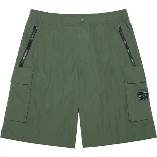 Cargo Shorts Olive Ss24 , Herren, Größe: XL - duvetica - Modalova