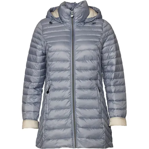 Gepolsterte Leichte Daunenjacke in Hellblau/Sand , Damen, Größe: 4XL - Danwear - Modalova