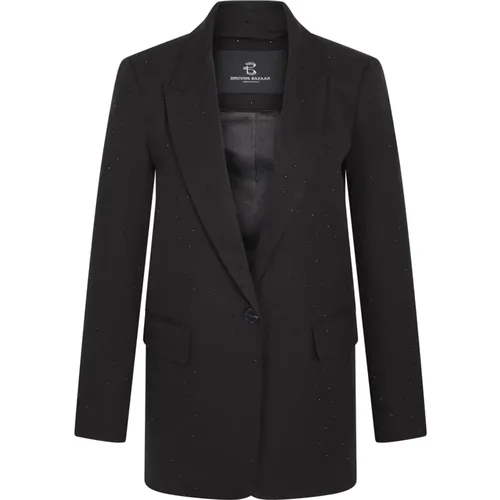 Blazer with V-Neck and Flap Pockets , female, Sizes: S, XS, XL, M - Bruuns Bazaar - Modalova