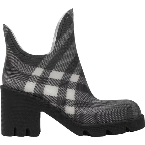 Niedriger Marsh Absatz Stiefel , Damen, Größe: 40 EU - Burberry - Modalova