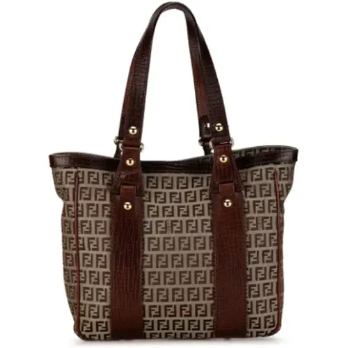 Pre-owned Tote Bags, female, , Size: ONE SIZE Pre-owned Canvas totes - Fendi Vintage - Modalova