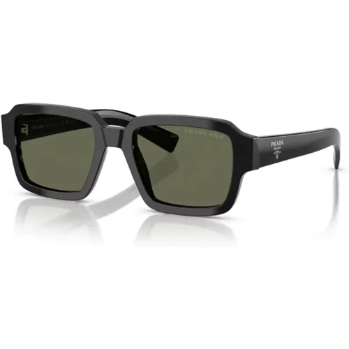 Polarized Sunglasses with Green Lenses , unisex, Sizes: 52 MM - Prada - Modalova