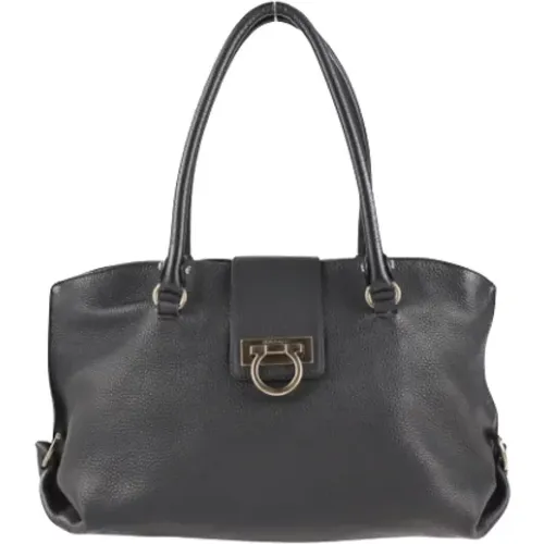 Pre-owned Tote Bags, female, , Size: ONE SIZE Pre-owned Leather totes - Salvatore Ferragamo Pre-owned - Modalova