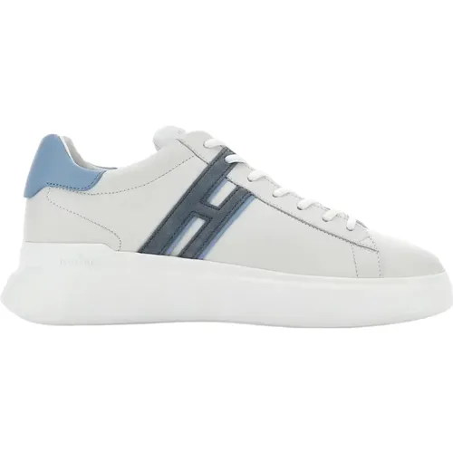 Weiß und Eis Leder Sneakers , Herren, Größe: 44 EU - Hogan - Modalova