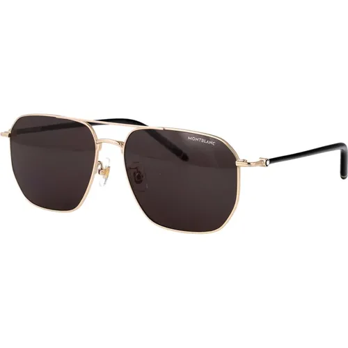 Sunglasses, male, , Size: 60 MM Stylish Sunglasses Mb0367Sa - Montblanc - Modalova