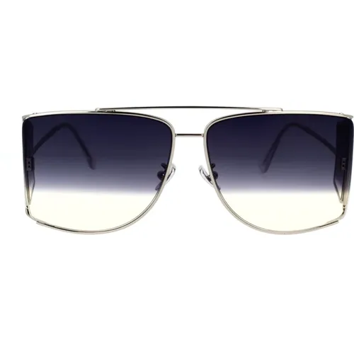Tone Black Sonnenbrille mit geometrischem Design , unisex, Größe: 63 MM - Retrosuperfuture - Modalova