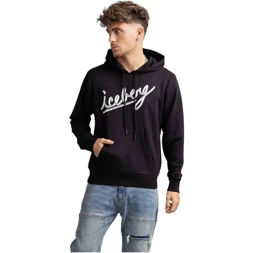 Hoodies, male, , Size: XL Logo Hoodie for Men in - Iceberg - Modalova