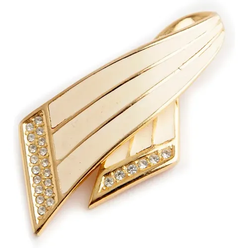 Pre-owned Jewellery, female, , Size: ONE SIZE Pre-owned textured brooch - Dior Vintage - Modalova