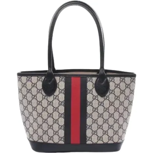 Pre-owned Tote Bags, female, , Size: ONE SIZE Pre-owned Canvas gucci-bags - Gucci Vintage - Modalova