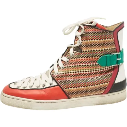 Pre-owned Sneakers, male, , Size: 11 1/2 US Pre-owned Leather sneakers - Christian Louboutin Pre-owned - Modalova