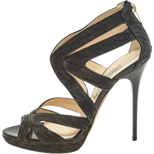 Pre-owned Fabric sandals , female, Sizes: 6 UK - Jimmy Choo Pre-owned - Modalova