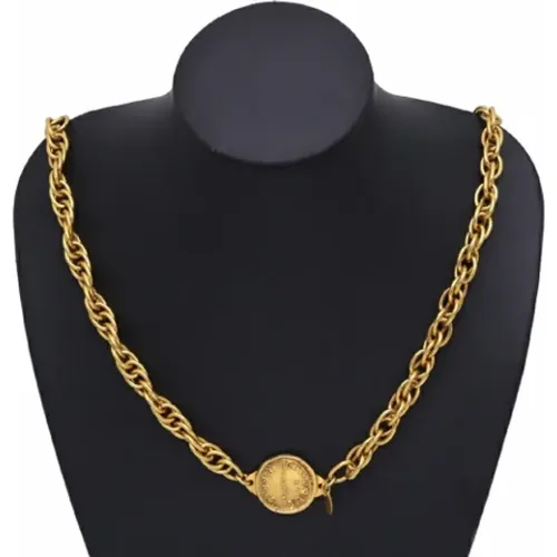 Pre-owned Gold Chanel Necklace in Gold , female, Sizes: ONE SIZE - Chanel Vintage - Modalova