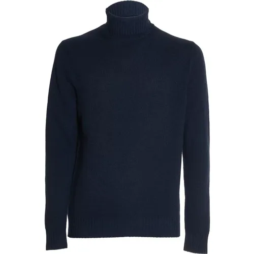 Luxurious Turtleneck Sweater Ink , male, Sizes: M, 4XL, 3XL, L, 2XL, XL, S - Malo - Modalova