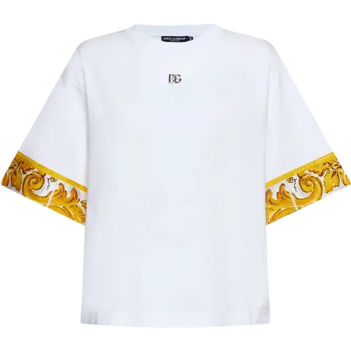 Stylish T-shirts and Polos , female, Sizes: S, XS, M, 2XS - Dolce & Gabbana - Modalova