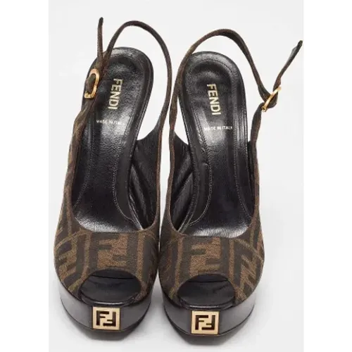 Pre-owned Canvas sandals , female, Sizes: 6 UK - Fendi Vintage - Modalova