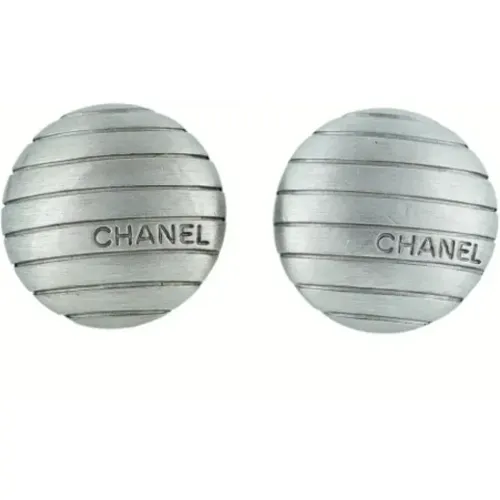 Pre-owned Jewellery, female, , Size: ONE SIZE Pre-owned Metal earrings - Chanel Vintage - Modalova