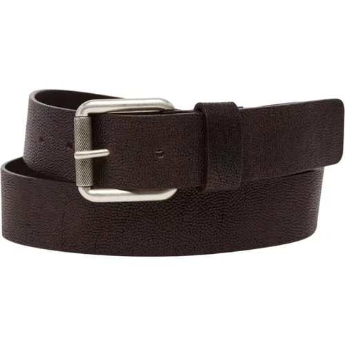 Belts, male, , Size: 90 CM Leather Belt - Dondup - Modalova