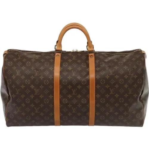 Pre-owned Weekend Bags, female, , Size: ONE SIZE Pre-owned Canvas travel-bags - Louis Vuitton Vintage - Modalova