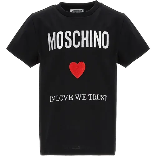 Schwarzes Teenager T-Shirt Top - Moschino - Modalova