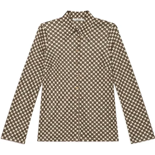 Micro Maze Shirt , Damen, Größe: XS - MALIPARMI - Modalova