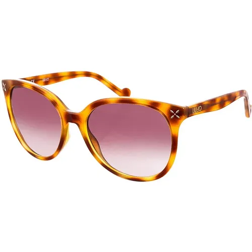 Oval-shaped Acetate Sunglasses with Metal Studs , female, Sizes: ONE SIZE - Liu Jo - Modalova