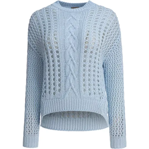 Round-neck Knitwear, female, , Size: XS Summer Breathless Nazionale Knit - Rakkì - Modalova