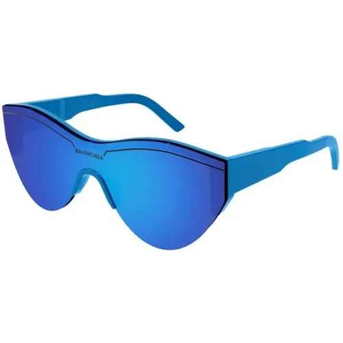 Blaue Hellblaue Sonnenbrille - Balenciaga - Modalova