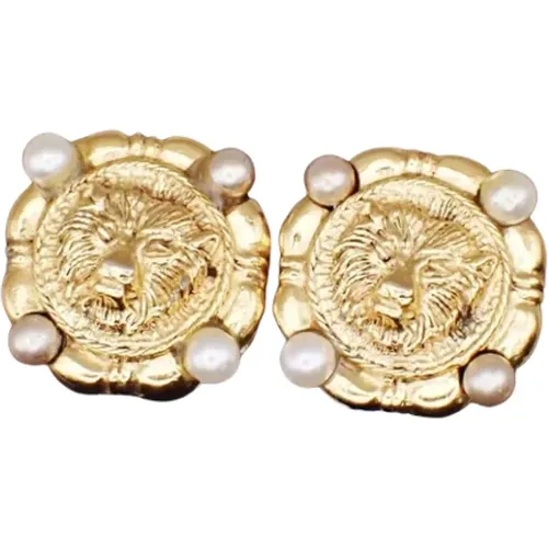 Pre-owned Jewellery, female, , Size: ONE SIZE Pre-owned Metal earrings - Chanel Vintage - Modalova