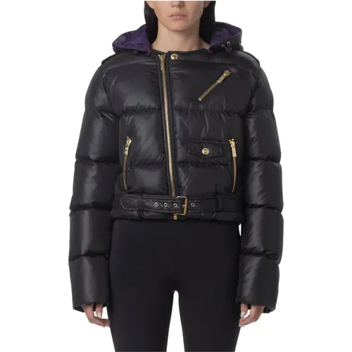 Winter Jackets, female, , Size: S Short Bomber Jacket with Unique Pocket Layout - Just Cavalli - Modalova