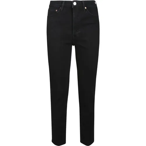 S High Rise Ankle Crop Jeans , female, Sizes: W29, W28 - Re/Done - Modalova