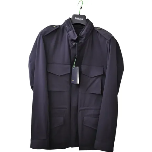 Light Jackets, male, , Size: L Clothing - Barba - Modalova