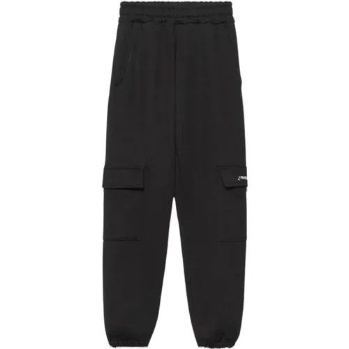 Schwarze Kinder-Cargohose mit elastischem Bund - HINNOMINATE - Modalova