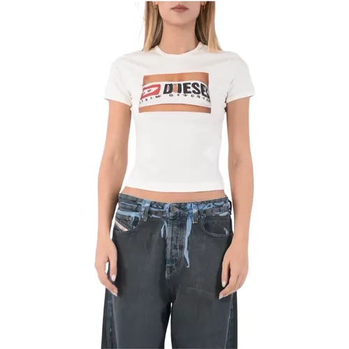 T-Shirts , Damen, Größe: XS - Diesel - Modalova