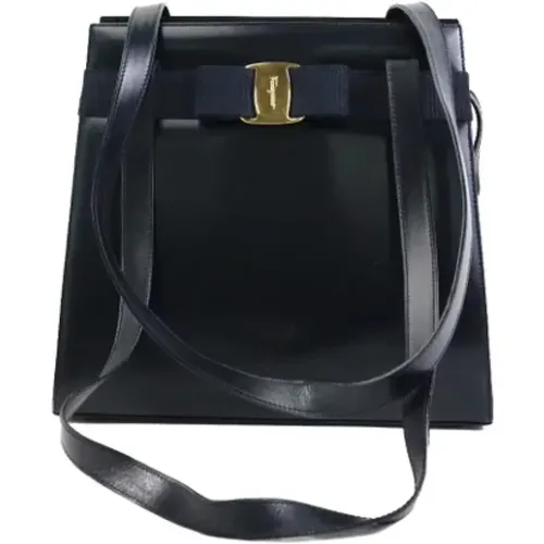 Pre-owned Leather shoulder-bags , female, Sizes: ONE SIZE - Salvatore Ferragamo Pre-owned - Modalova