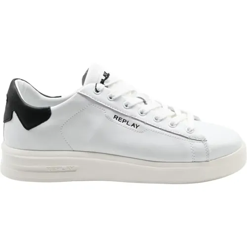 University Sneakers White Black , male, Sizes: 6 UK, 10 UK, 9 UK, 8 UK, 7 UK, 11 UK - Replay - Modalova