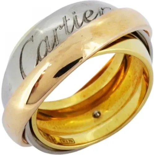 Pre-owned Jewellery, female, , Size: ONE SIZE Pre-owned White Gold rings - Cartier Vintage - Modalova