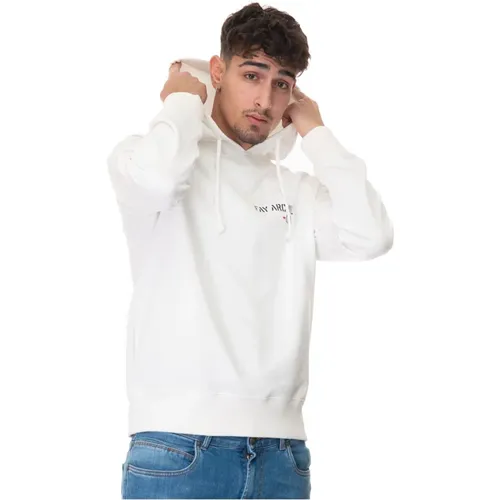 Sweatshirt with hood , male, Sizes: S, XL - Fay - Modalova