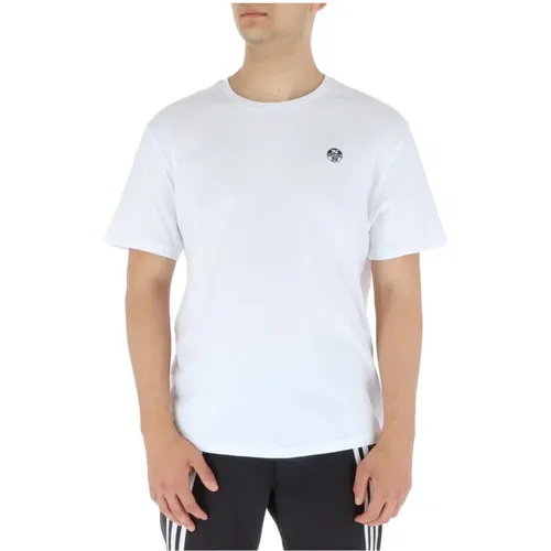 Printed T-Shirt, Short Sleeves , male, Sizes: S, XL - North Sails - Modalova