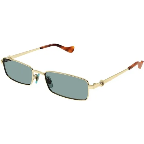 Gold Grüne Sonnenbrille Gg1600S , Herren, Größe: 56 MM - Gucci - Modalova