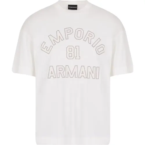 T-Shirts, male, , Size: XL Short Sleeve T-Shirt - Emporio Armani - Modalova