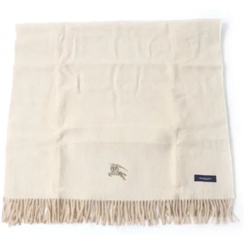 Pre-owned Scarves, female, , Size: ONE SIZE Pre-owned Wool scarves - Burberry Vintage - Modalova