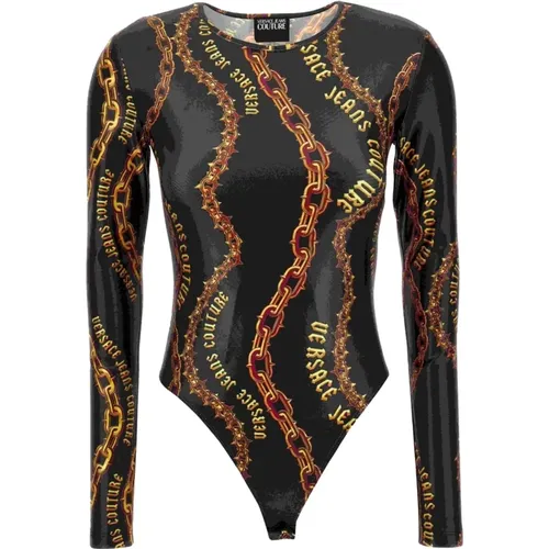 Top,Schwarzes Bodytop für Frauen - Versace Jeans Couture - Modalova