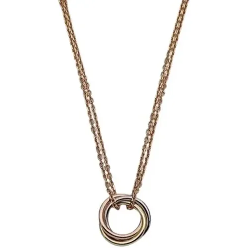 Pre-owned Jewellery, female, , Size: ONE SIZE Pre-owned Rose Gold necklaces - Cartier Vintage - Modalova