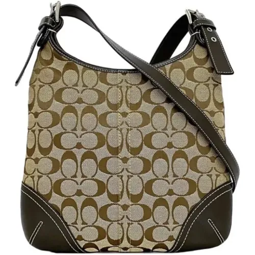 Pre-owned Cross Body Bags, female, , Size: ONE SIZE Pre-owned Canvas shoulder-bags - Coach Pre-owned - Modalova