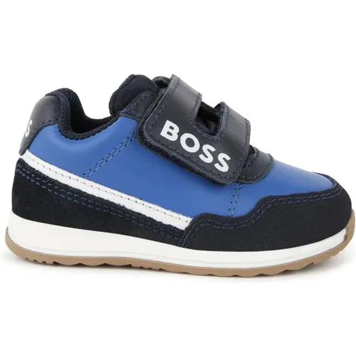 Sneakers mit Markendruck und Mineralbraun - Hugo Boss - Modalova