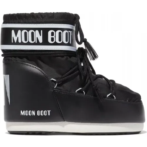 Icon Low Nylon Boot Schwarz - moon boot - Modalova